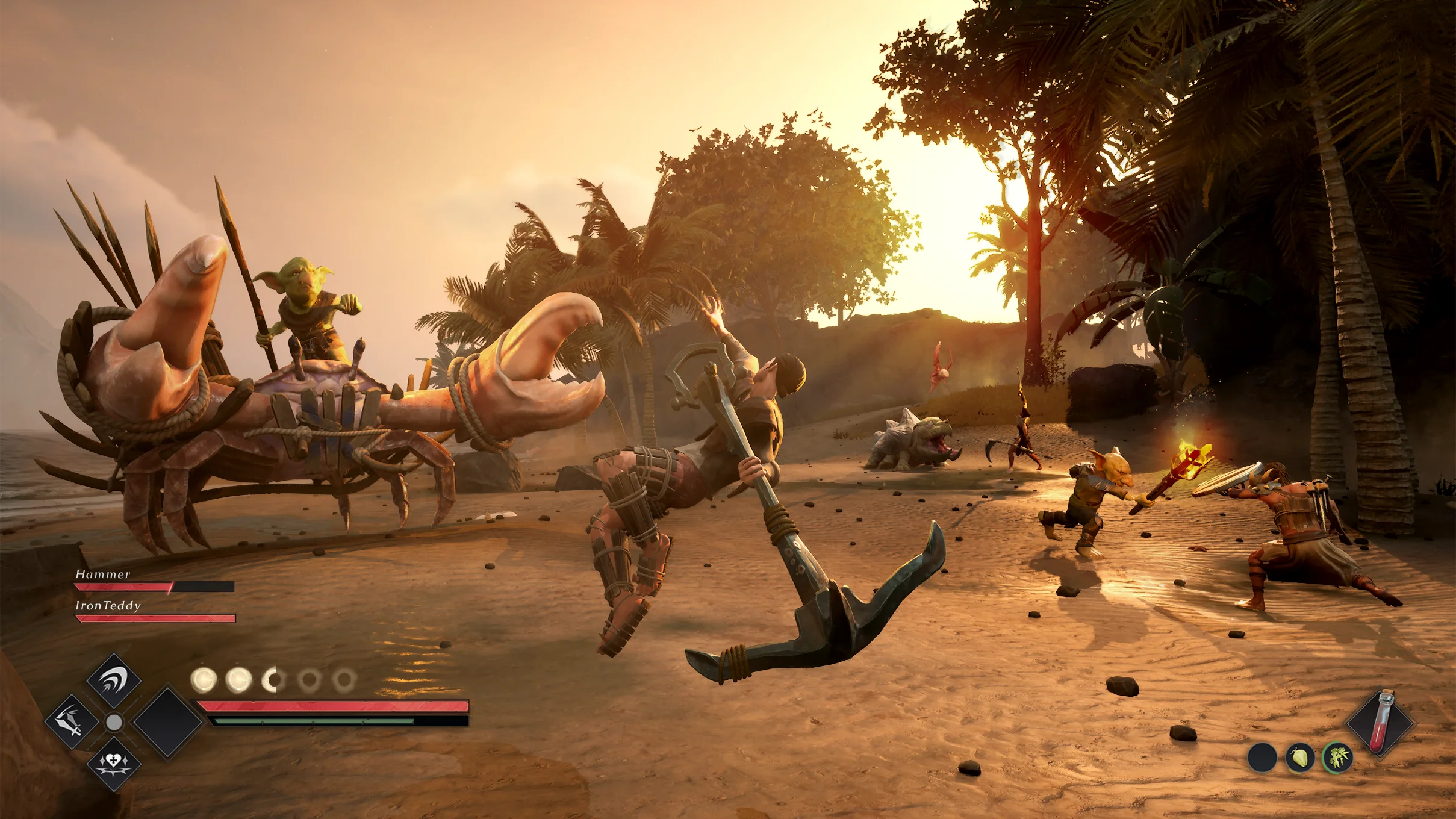 Soulslike combat