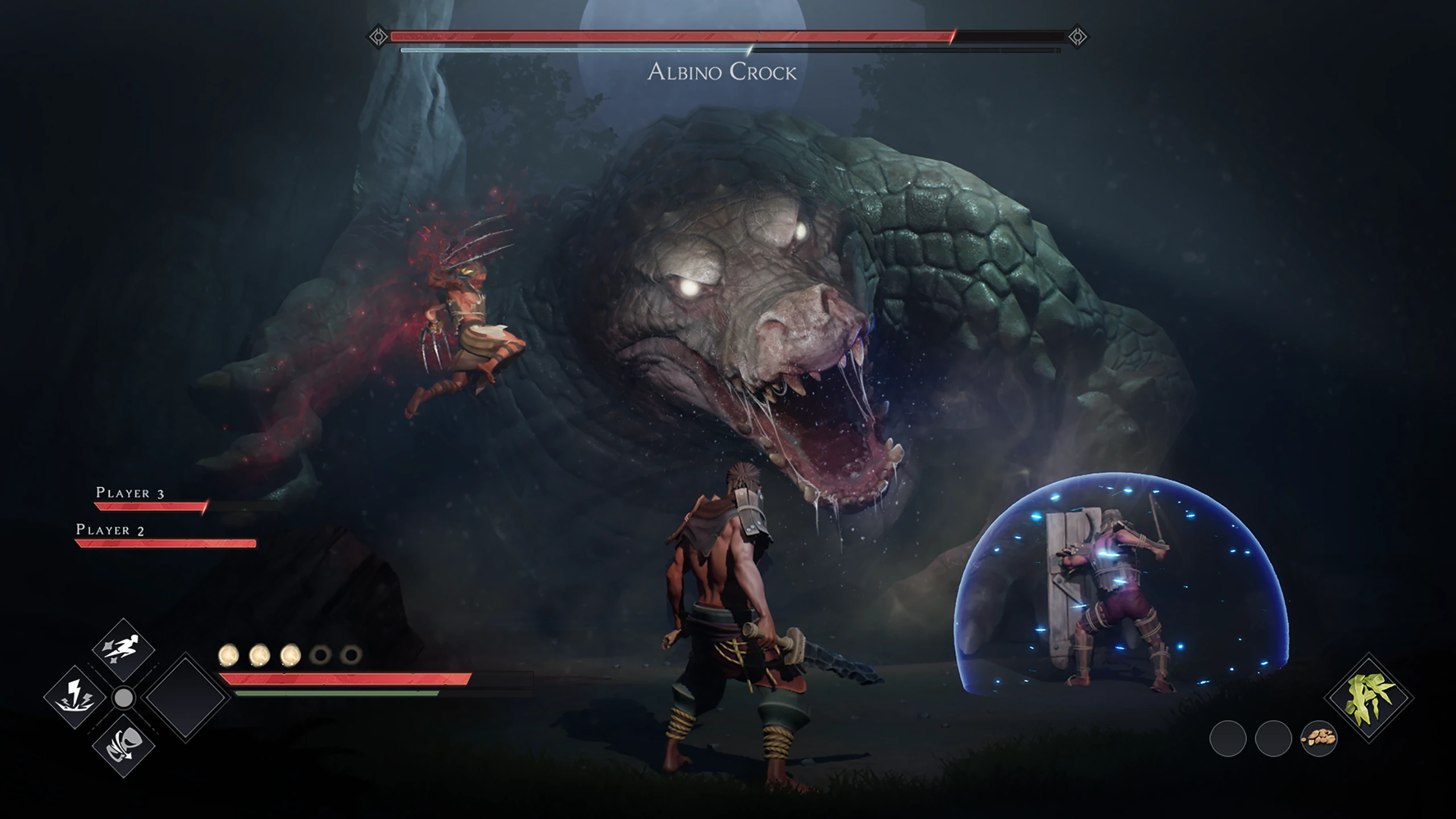 Battling the Albino Croc